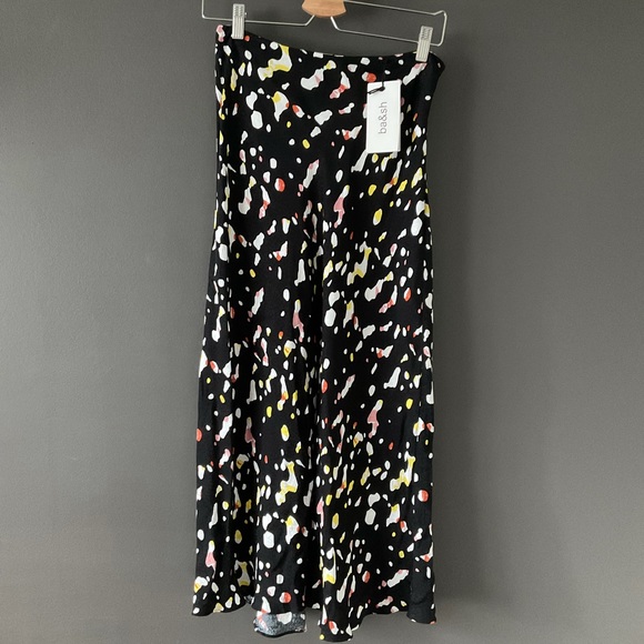 ba&sh Tomy Midi Skirt Multicolour Leopard print - Picture 5 of 12